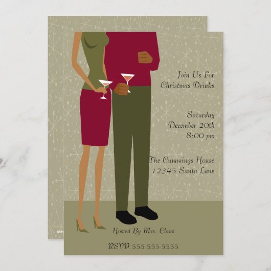 Vakantie-uitnodiging (AA) Kaart (Voorkant / Achterkant)