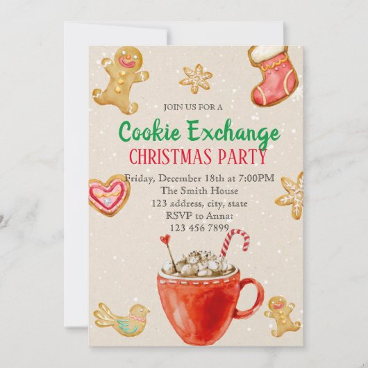 Vakantie-uitnodiging Kaart (Voorkant)