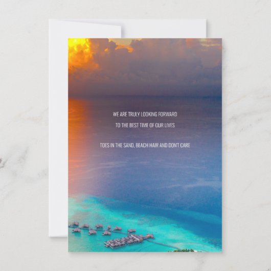 Vakantie Uitnodiging Vaar de Zeeen Maagdeneilanden (Achterkant)