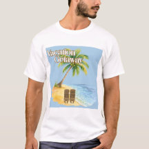 Vakantie-uitstap Tropisch Strand Heren T-shirt