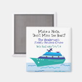 Vakantie van cruise bij gezinshereniging Bewaar de Magneet (Voorkant / Achterkant)