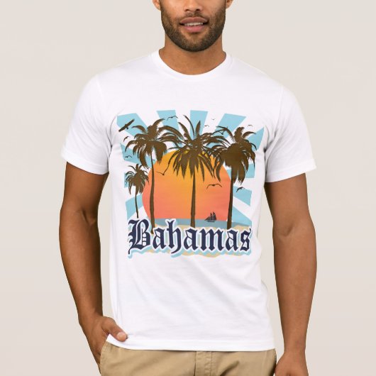 Vakantie van de Bahamaseilanden T-shirt (Voorkant)