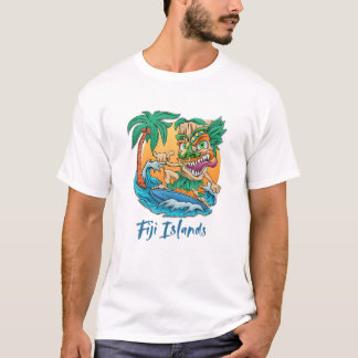 Vakantie van de Fiji Islands Surfing Beach Trip Pa T-shirt