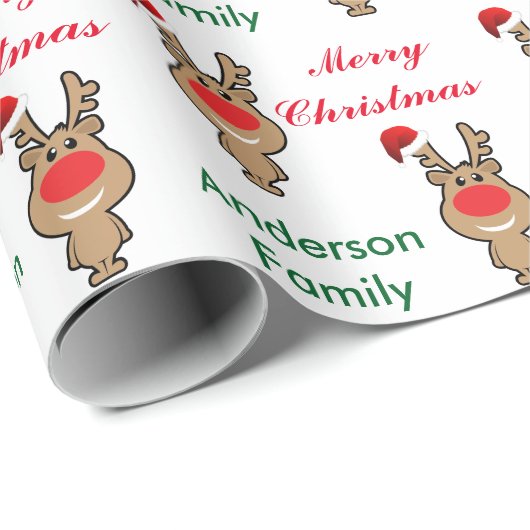 Vakantie van de grappige kerstman cadeaupapier (Rol Hoek)