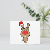 Vakantie van de grappige kerstsanta feestdagenkaart (Staand voorkant)