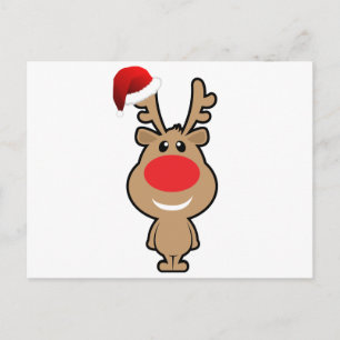 Vakantie van de grappige kerstsanta feestdagenkaart