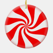 Vakantie van de grappige kerstsanta keramisch ornament (Achterkant)