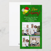 Vakantie van de Hommel van de bij de Vrolijke, Feestdagenkaart (Voorkant / Achterkant)