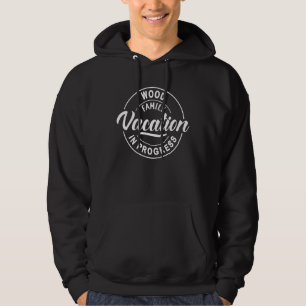 Vakantie van de houtfamilie in groepsreis in uitvo hoodie