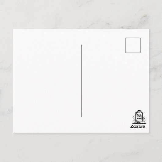 Vakantie van de Kerstman Briefkaart (Achterkant)