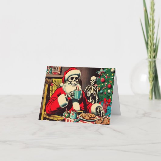 Vakantie van de Kerstman Kaart (Voorkant)