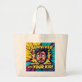 Vakantie van de leerkracht Ha-Ha Grote Tote Bag