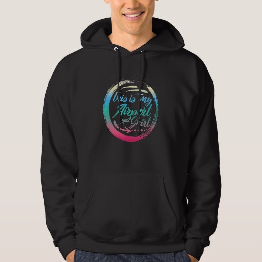 Vakantie van de luchthaven van de reiziger van het hoodie (Voorkant)