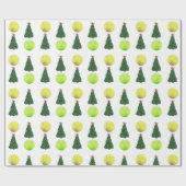 Vakantie van de moderne kerstboom in Tennis Cadeaupapier (Vlak)