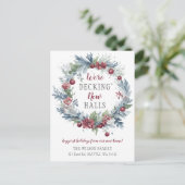 Vakantie van de nieuwe zalen briefkaart (Staand voorkant)