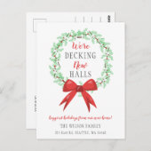 Vakantie van de nieuwe zalen briefkaart (Voorkant / Achterkant)