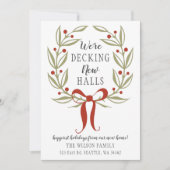 Vakantie van de nieuwe zalen feestdagenkaart (Voorkant)