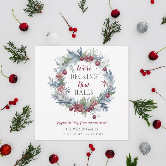 Vakantie van de nieuwe zalen feestdagenkaart