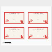 Vakantie van de Noordse Folk Kunst Gift Label (Vel)