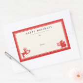 Vakantie van de Noordse Folk Kunst Gift Label (Envelop)