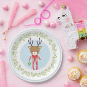 Vakantie van de Pajama-partij - Runderaar in pyjam Papieren Bordje (Feest)