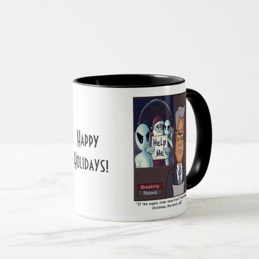 Vakantie van de toeleveringsketen mok (Voorkant rechts)