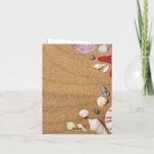 Vakantie van de tropische zeekust langs de kust va feestdagen kaart (Achterkant)