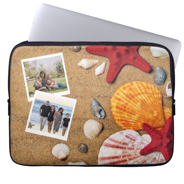 Vakantie van de tropische zeekust langs de kust va laptop sleeve (Voorkant)