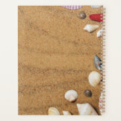 Vakantie van de tropische zeekust langs de kust va planner (Achterkant)