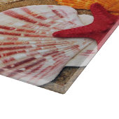 Vakantie van de tropische zeekust langs de kust va snijplank (Hoek)