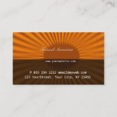 Vakantie van de Vakantie van de Ventilator van de  Visitekaartje (Achterkant)