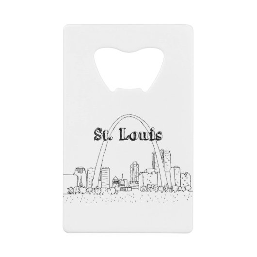 Vakantie van de Vakantie van St. Louis Arc Vacatio Creditkaart Flessenopener (Voorkant)