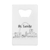 Vakantie van de Vakantie van St. Louis Arc Vacatio Creditkaart Flessenopener (Achterkant)