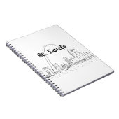 Vakantie van de Vakantie van St. Louis Arc Vacatio Notitieboek (Rechterzijde)