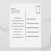 Vakantie van het Briefkaart voor goudkoorts (Achterkant)