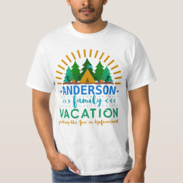 Vakantie van het gezin Funny Camping Trip | Aangep T-shirt
