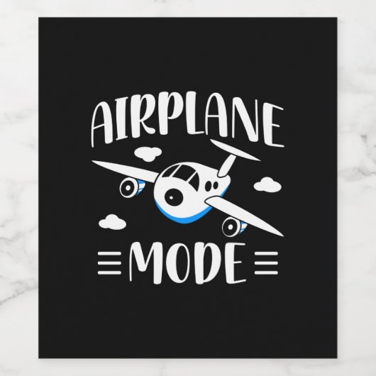 Vakantie van het gezin - vliegen met Kind - Vliegs Wijn Etiket (Enkel label)