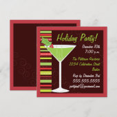 Vakantie van Holly Cocktail Kaart (Voorkant / Achterkant)