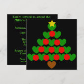 Vakantie van kerstboomfeestdagen kaart (Voorkant / Achterkant)