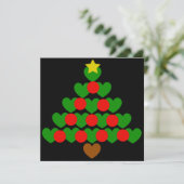 Vakantie van kerstboomfeestdagen kaart (Staand voorkant)