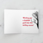 Vakantie van Kerstmis van de zombie de Vrolijke Feestdagen Kaart (Binnen)