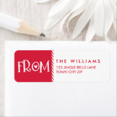 VAKANTIE VAN LABEL fun bold typografie rood (Insitu)