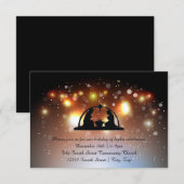 Vakantie van LIghts-3x5Kerstuitnodiging RSVP Kaartje (Voorkant / Achterkant)