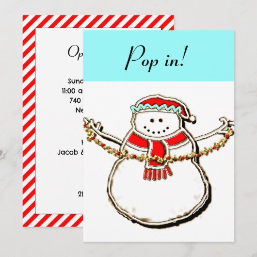 Vakantie van openheid kaart (Voorkant / Achterkant)