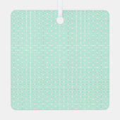 Vakantie van Shiba | ASANOHA Japans Kimono patroon Metalen Ornament (Achterkant)