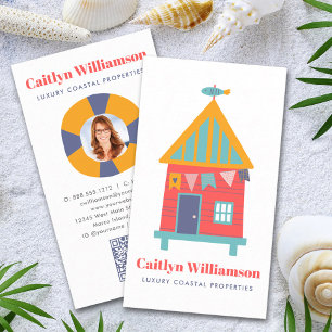 Vakantie Vastgoed Foto QR Code Fun Beach House Visitekaartje