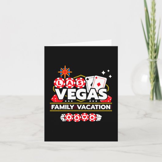 Vakantie Vegas reis Las Vegas familie vakantie Kaart (Voorkant)
