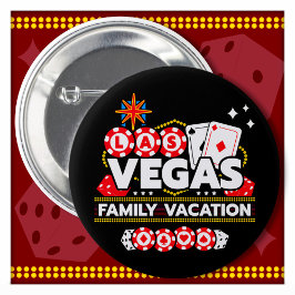 Vakantie Vegas reis Las Vegas familie vakantie Ronde Button 5,7 Cm