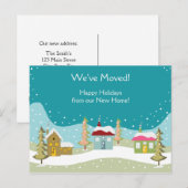 Vakantie Verhuisaankondiging briefkaarten (Voorkant / Achterkant)
