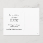 Vakantie Verhuisaankondiging briefkaarten (Achterkant)